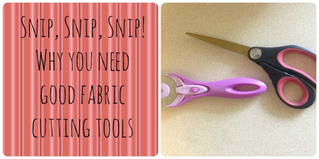 fabric cutting tools cover with text